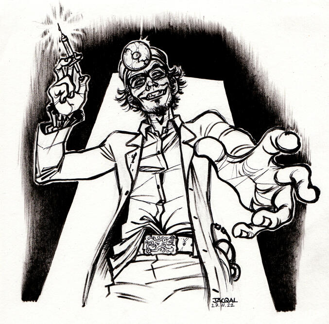 Dr. Medicalschool (brush-tip, fineliner)