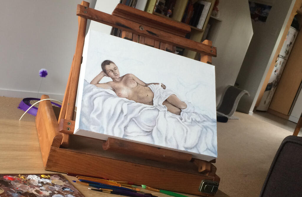 Work in progress, 2018 (acrylic, A4)