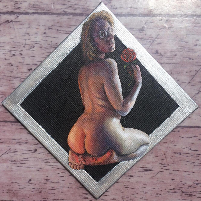 Bottom, 2021 (acrylic, 4")