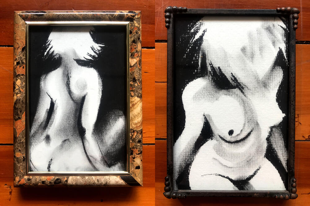 Boy Names, 2023 (charcoal, A6)